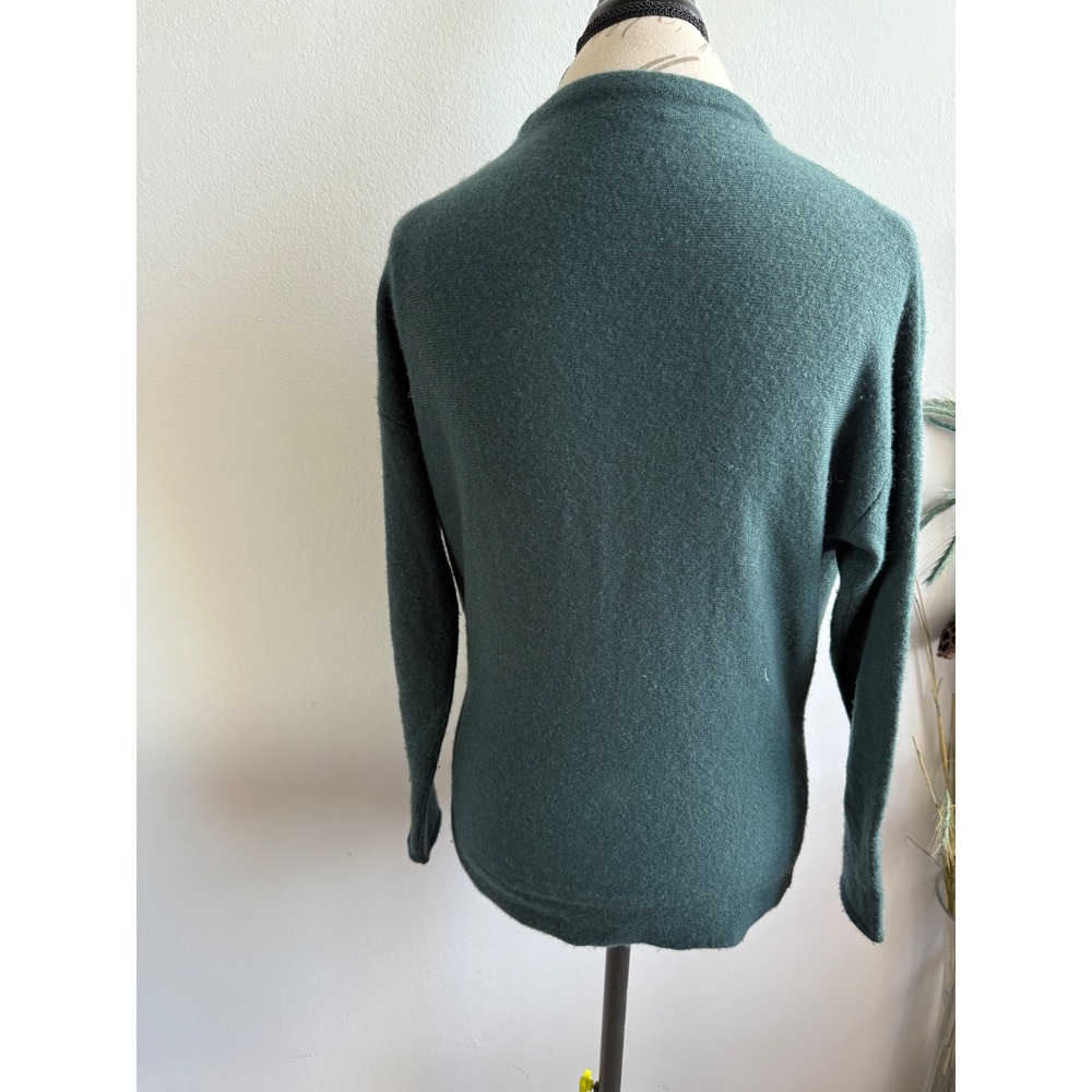 Club Monaco Recycled Cashmere Green Crew Neck Long Sleeve Sweater Top XS